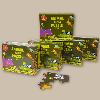 Animal Alphabet Floor Puzzle I 30 Large Pieces I Pack of 5 - toy truth