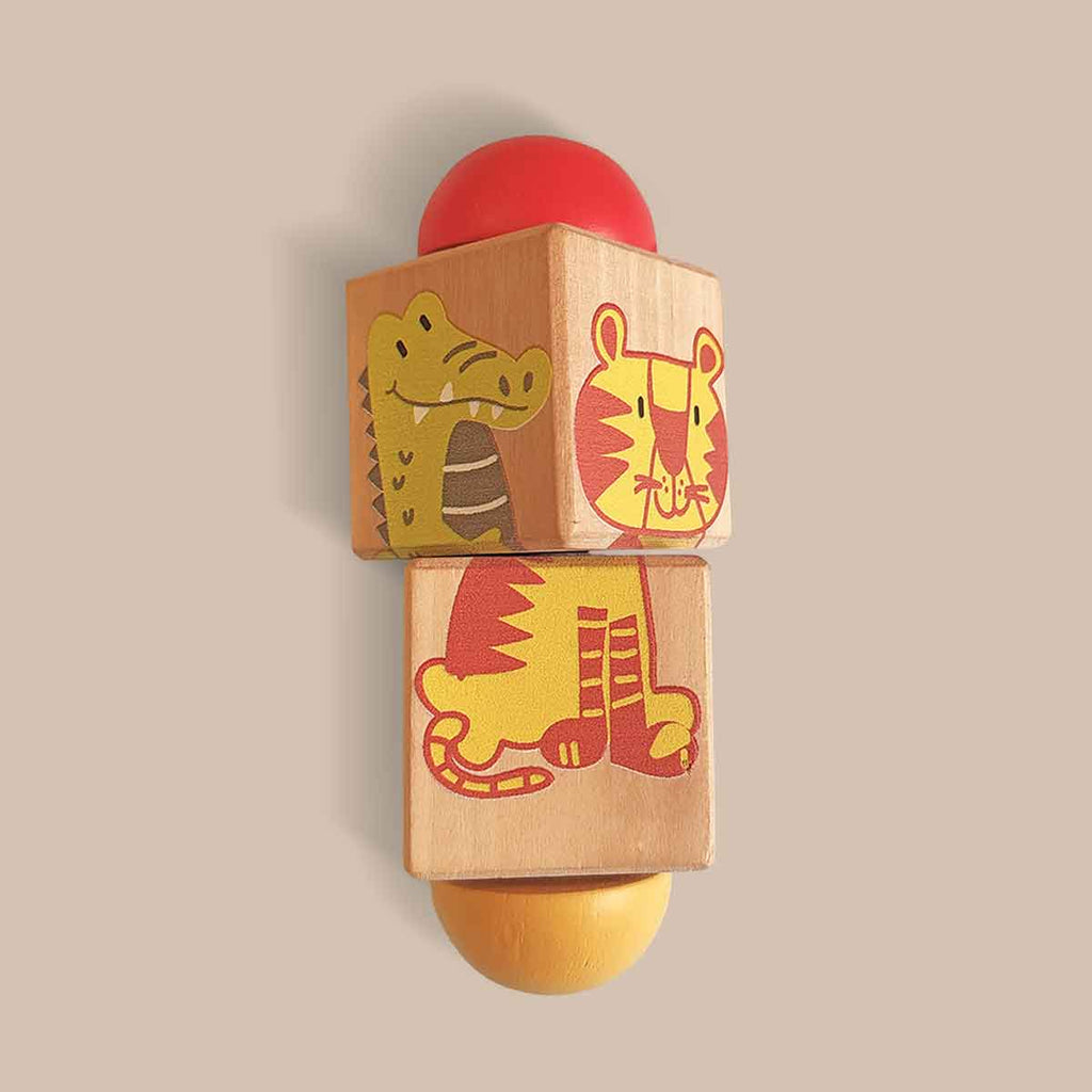 Animal Themed Wooden Rotate & Turn Puzzle - toy truth