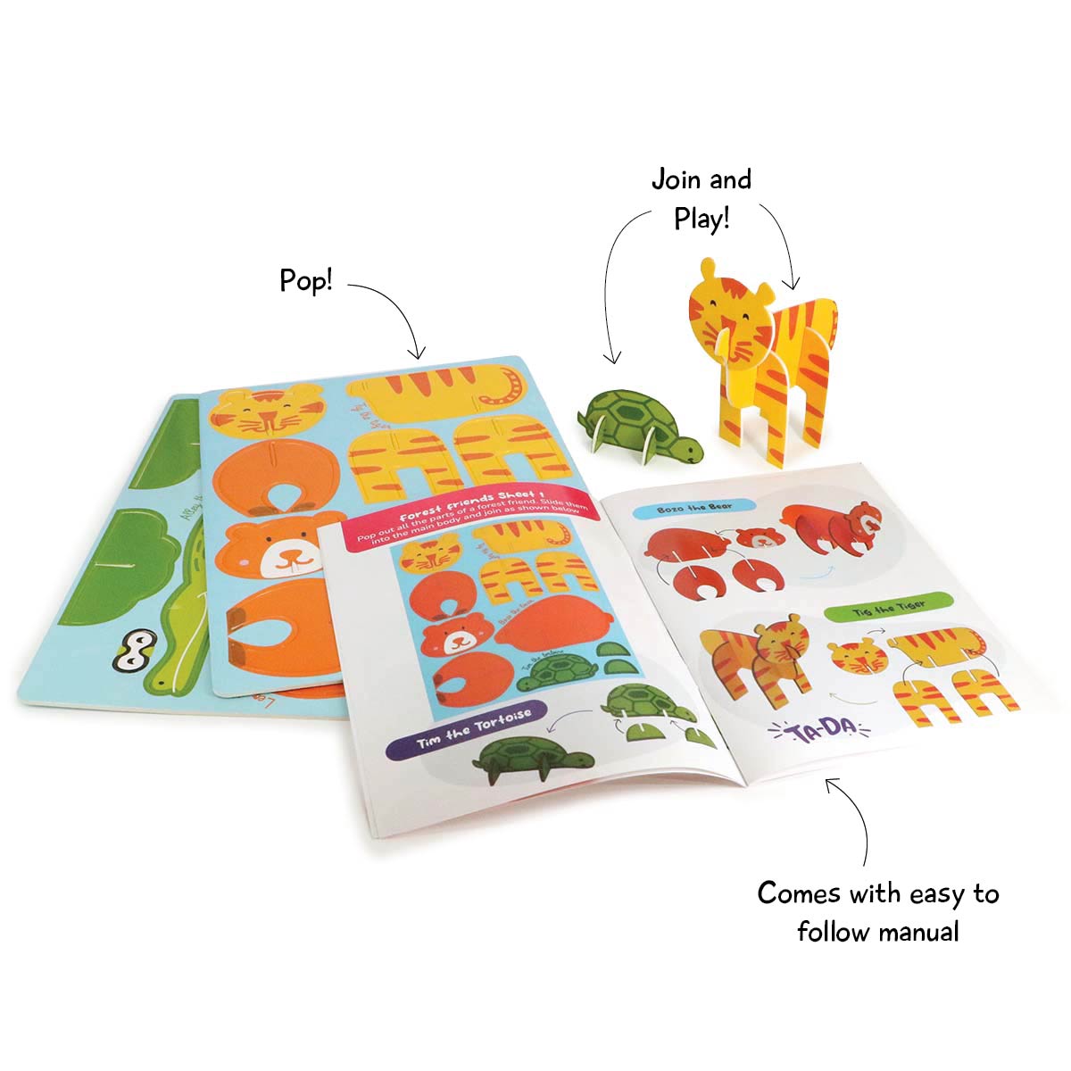 3D Activity Boxes  Farm, Forest  Circus - toy truth
