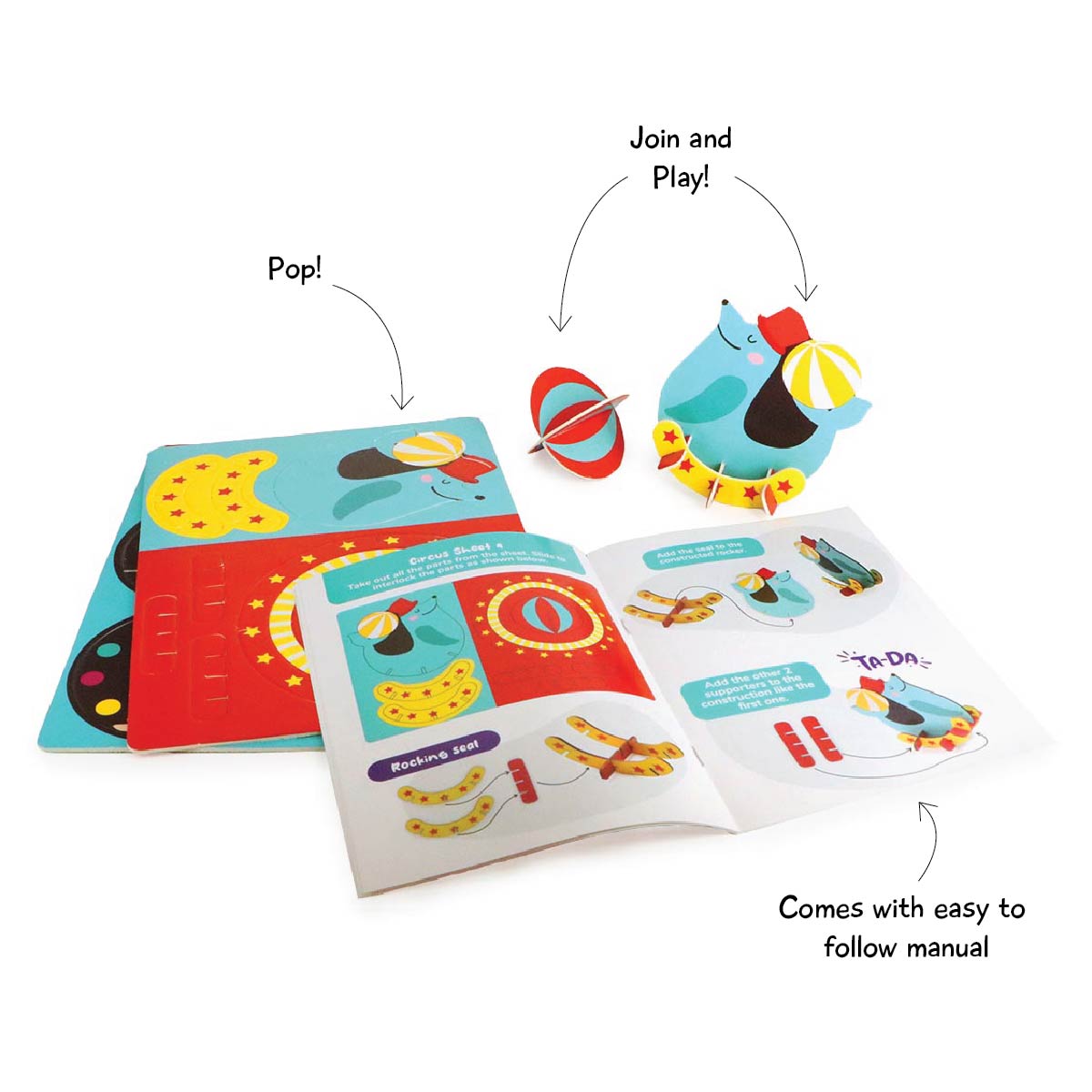 Carnival Fun DIY box and coloring book - toy truth