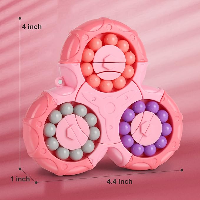 Triangle Rotating Puzzle & Spinner Magic Bean Fingertip Toy - toy truth