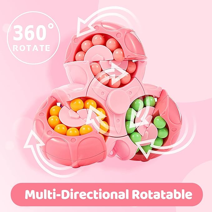 Triangle Rotating Puzzle & Spinner Magic Bean Fingertip Toy - toy truth