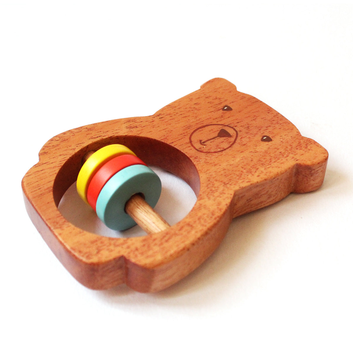 Bozo the Bear Wooden Rattle Toy for Babies (0 Months +) - toy truth
