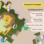 Animal Alphabet Floor Puzzle I 30 Large Pieces I Pack of 5 - toy truth
