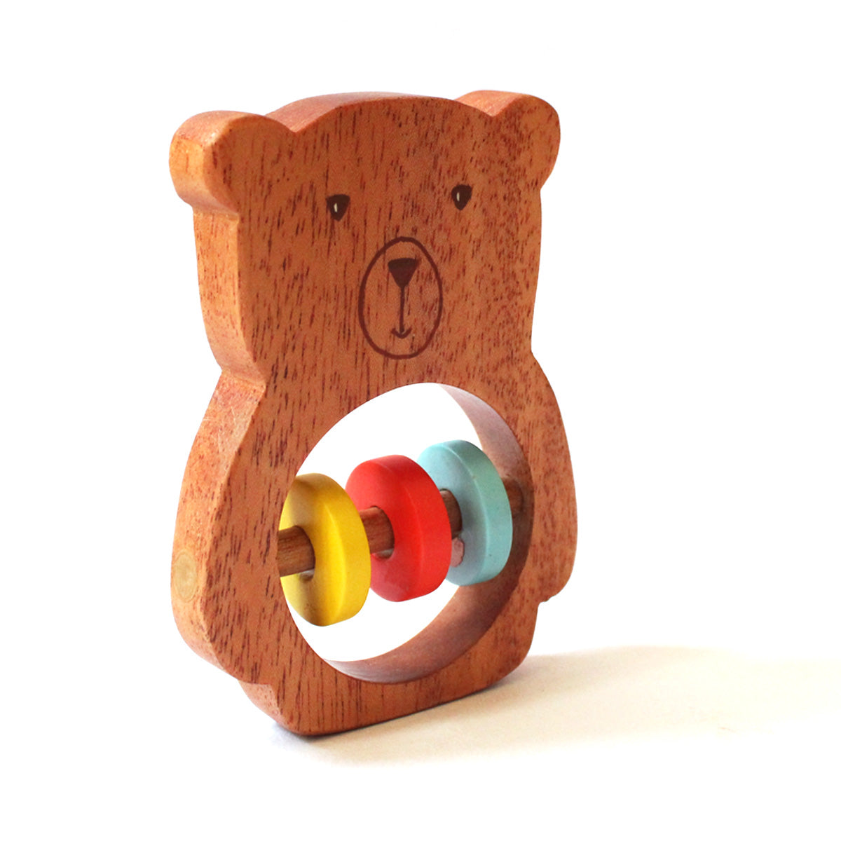 Bozo the Bear Wooden Rattle Toy for Babies (0 Months +) - toy truth