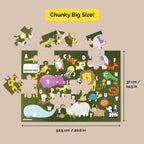 Animal Alphabet Floor Puzzle I 30 Large Pieces I Pack of 5 - toy truth
