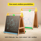 Adjustable Wooden 3-In-1 Table - toy truth