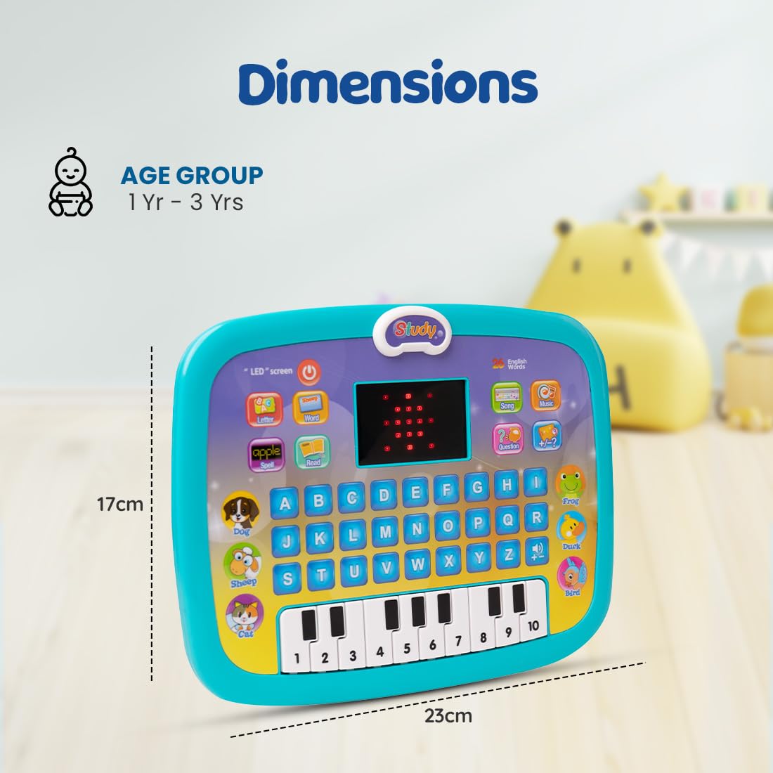 Tablet with Music & Fun Activities - toy truth