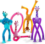 Giraffe Glowing Poptube Toy with Suction Cup - toy truth