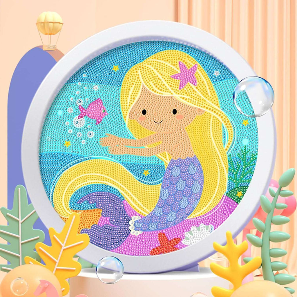Cute Animals: Round Sparkling Diamond Painting Kits with Easel Stand- Adorable DIY Art Kit - toy truth