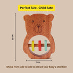 Bozo the Bear Wooden Rattle Toy for Babies (0 Months +) - toy truth