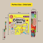 Carnival Fun Coloring Book and Organic Crayon Kit - toy truth