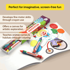 Carnival Fun Coloring Book and Organic Crayon Kit - toy truth