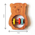 Bozo the Bear Wooden Rattle Toy for Babies (0 Months +) - toy truth