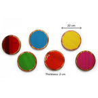 Colourful Wooden Stepping Discs - toy truth