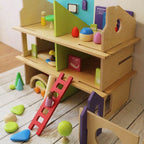 Piece Wooden Pretend Play Set with Peg Dolls - toy truth