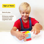 Colourful Wooden Puzzle Cube With 9 L-Shaped Blocks (4+ Years) - toy truth