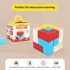 Colourful Wooden Puzzle Cube With 9 L-Shaped Blocks (4+ Years) - toy truth