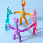 Giraffe Glowing Poptube Toy with Suction Cup - toy truth
