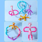 Giraffe Glowing Poptube Toy with Suction Cup - toy truth