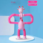 Giraffe Glowing Poptube Toy with Suction Cup - toy truth