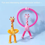Giraffe Glowing Poptube Toy with Suction Cup - toy truth