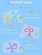 Giraffe Glowing Poptube Toy with Suction Cup - toy truth