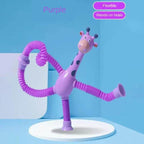 Giraffe Glowing Poptube Toy with Suction Cup - toy truth