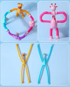 Giraffe Glowing Poptube Toy with Suction Cup - toy truth