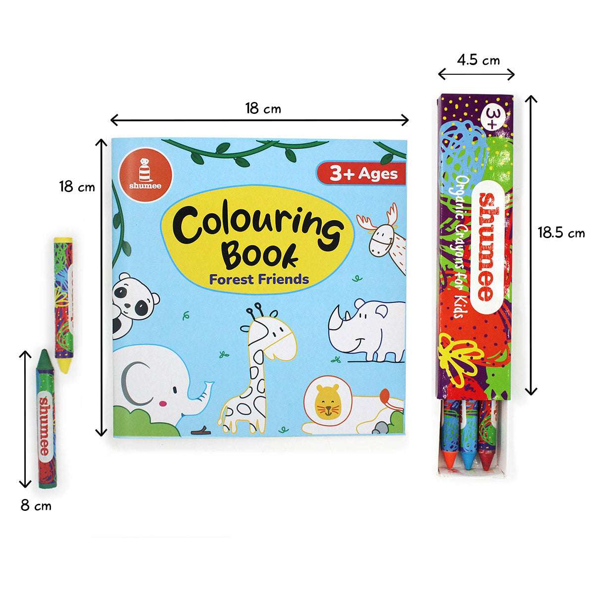 Colouring Book & Organic Crayon Kit - toy truth