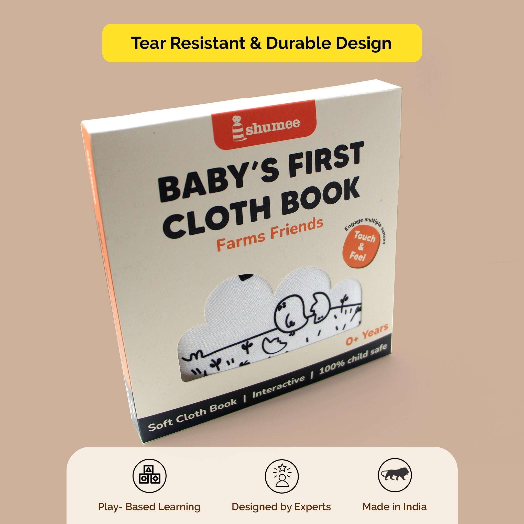 Soft Sensory Cloth Book - toy truth