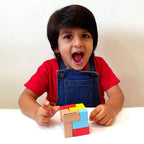 Colourful Wooden Puzzle Cube With 9 L-Shaped Blocks (4+ Years) - toy truth
