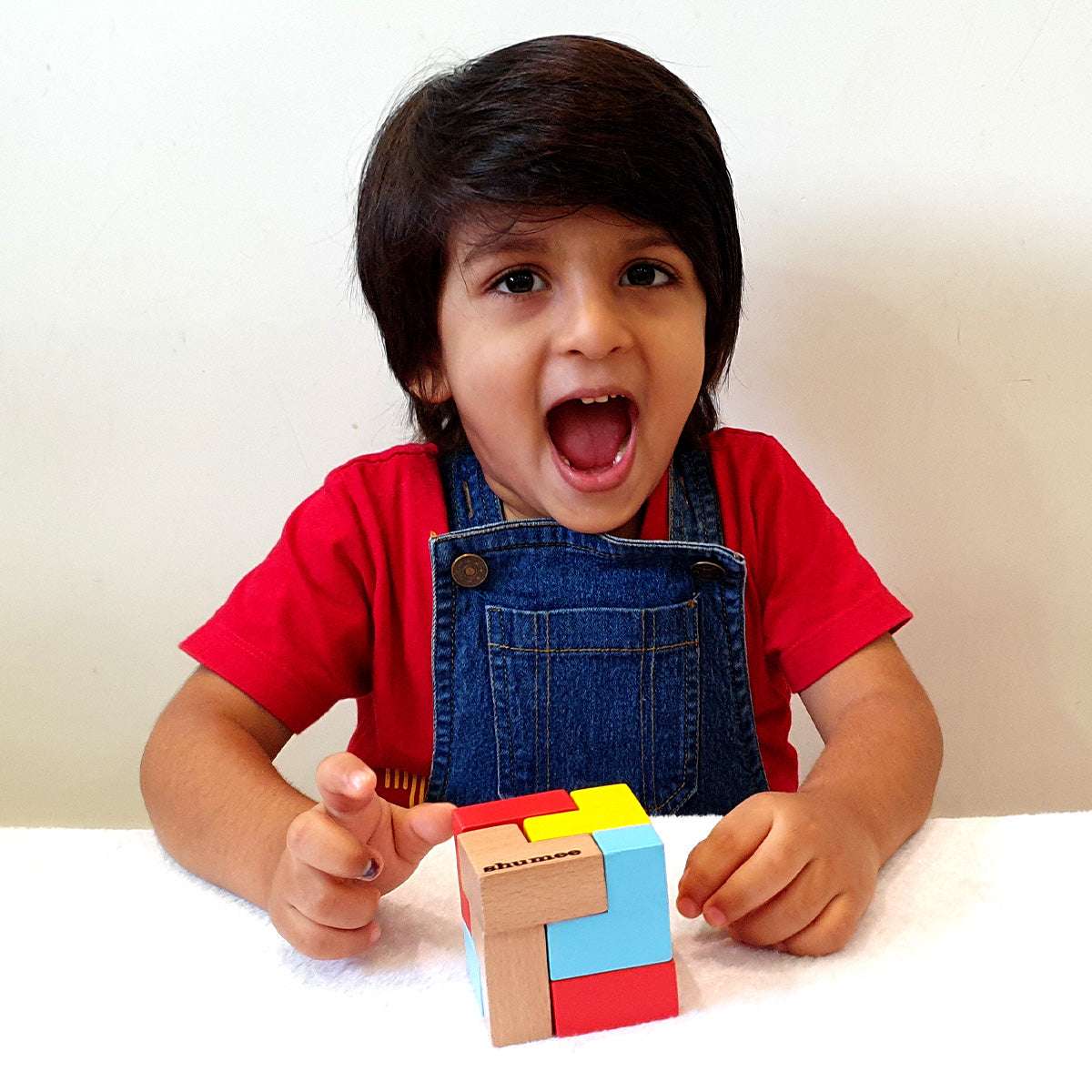 Colourful Wooden Puzzle Cube With 9 L-Shaped Blocks (4+ Years) - toy truth