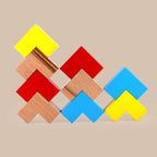 Colourful Wooden Puzzle Cube With 9 L-Shaped Blocks (4+ Years) - toy truth