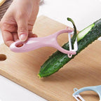 Plastic Knife Set with Toddler Knife, Peeler, Cookie Cutter, and Cutting Board - toy truth