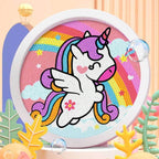 Cute Animals: Round Sparkling Diamond Painting Kits with Easel Stand- Adorable DIY Art Kit - toy truth