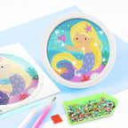 Cute Animals: Round Sparkling Diamond Painting Kits with Easel Stand- Adorable DIY Art Kit - toy truth