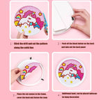 Cute Animals: Round Sparkling Diamond Painting Kits with Easel Stand- Adorable DIY Art Kit - toy truth