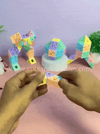 Geometric Magic Cube Puzzle Toy - toy truth