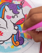 Cute Animals: Round Sparkling Diamond Painting Kits with Easel Stand- Adorable DIY Art Kit - toy truth