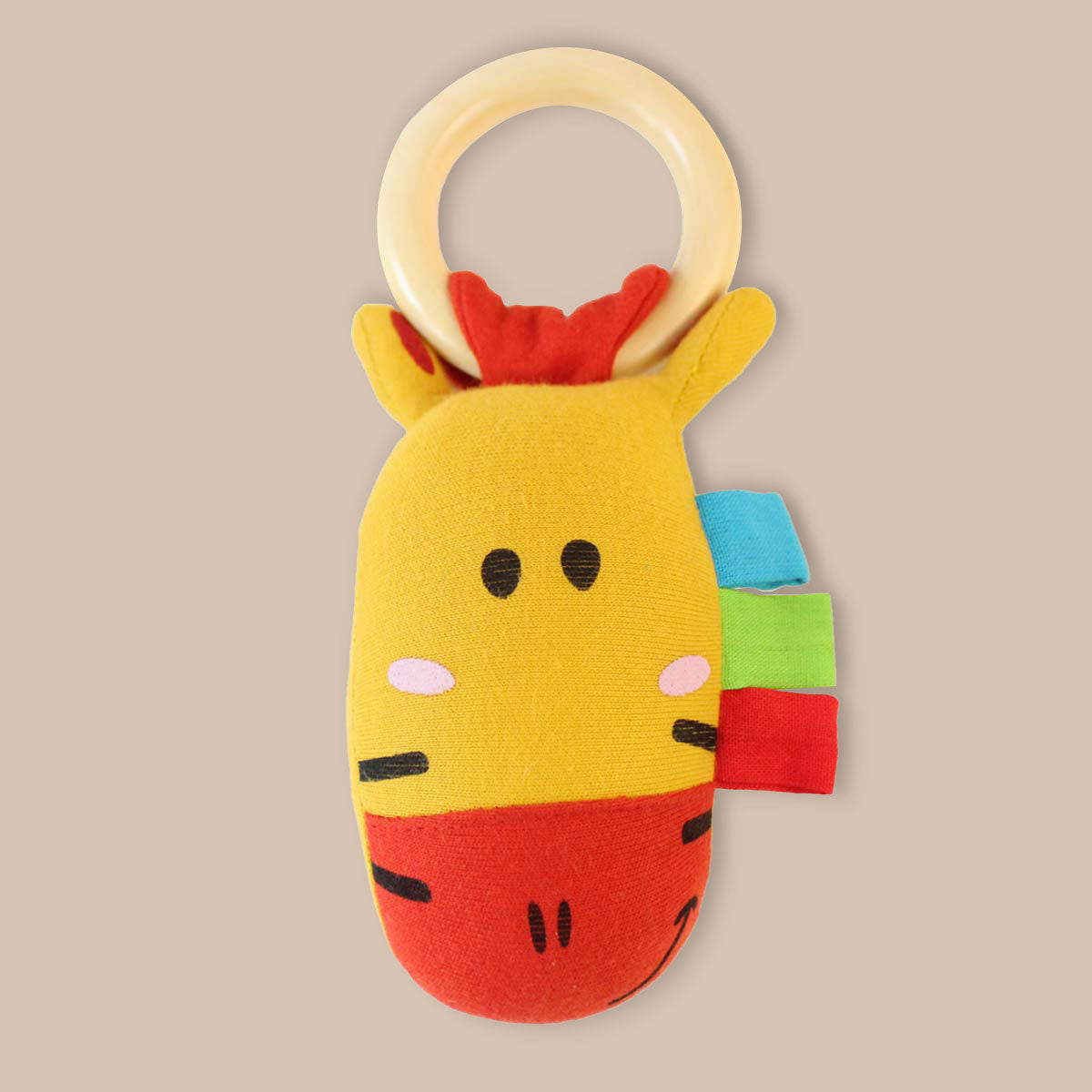 Baby Giraffe Teether Ring Toy - toy truth